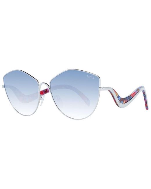 Emilio Pucci Blue Cat Eye Sunglasses