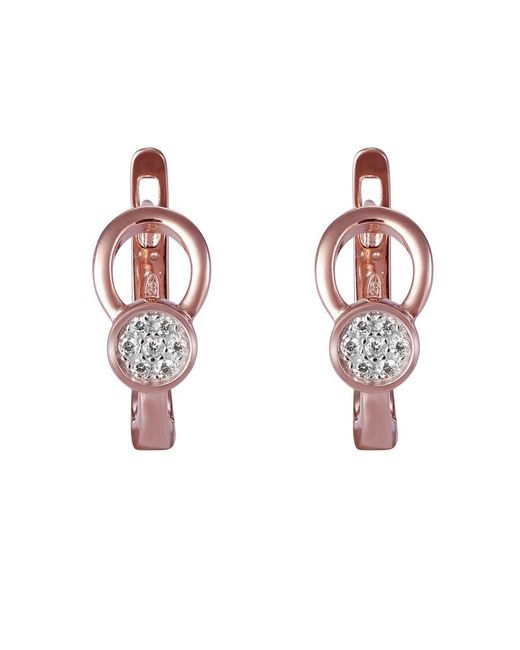 Orphelia Multicolor 'Ambra' 925 Sterling Hoop Earrings