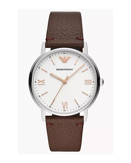Emporio Armani Gray Kappa Watch Ar11173 Leather (Archived) for men