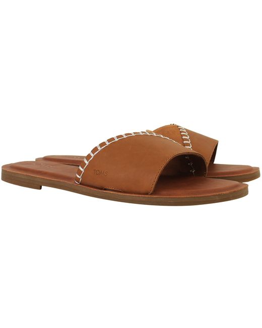 TOMS Brown Shea Sliders