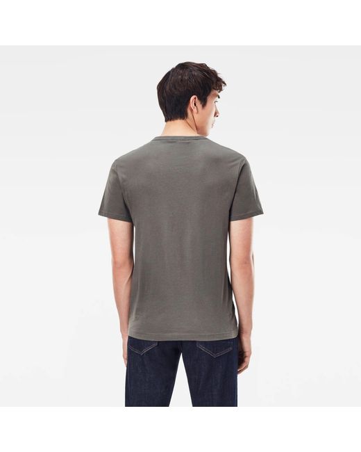 G-Star Gray T-Shirt Rundhals for men
