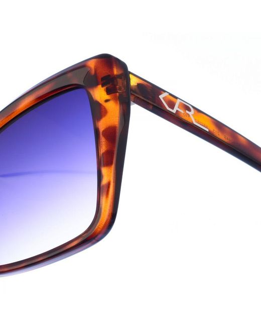 Karl Lagerfeld Blue Butterfly-Shaped Acetate Sunglasses Kl6044S