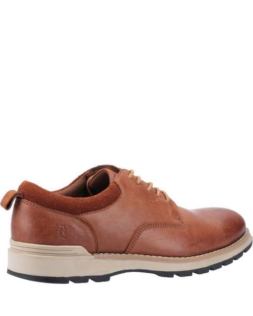 Hush Puppies Brown Dylan Leather Shoes for men