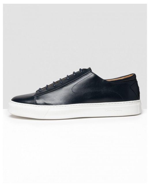 Oliver Sweeney Blue Sirolo Calf Leather Lightweight Trainers for men