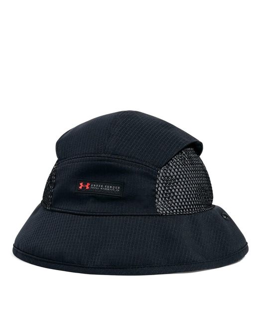Under Armour Blue Accessories Summit Logo All Around Brim Bucket Hat for men