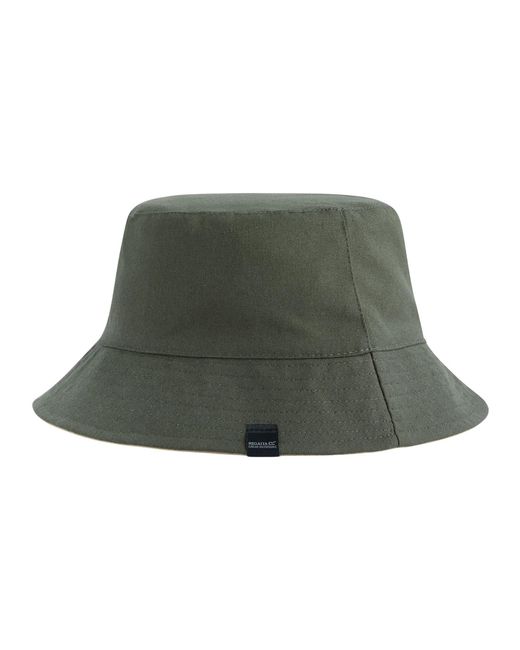 Regatta Green Camdyn Reversible Bucket Hat (Dark Khaki/ Pepper) for men