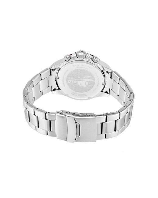 Stuhrling Gray Ultima 3960 Quartz 42Mm Chronograph for men