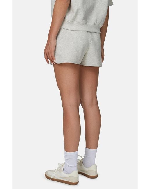 Good For Nothing White Monogram Cotton Jersey Shorts