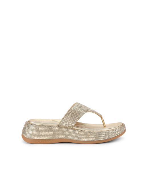 Carvela Kurt Geiger Metallic Dorata Sandal Sandals