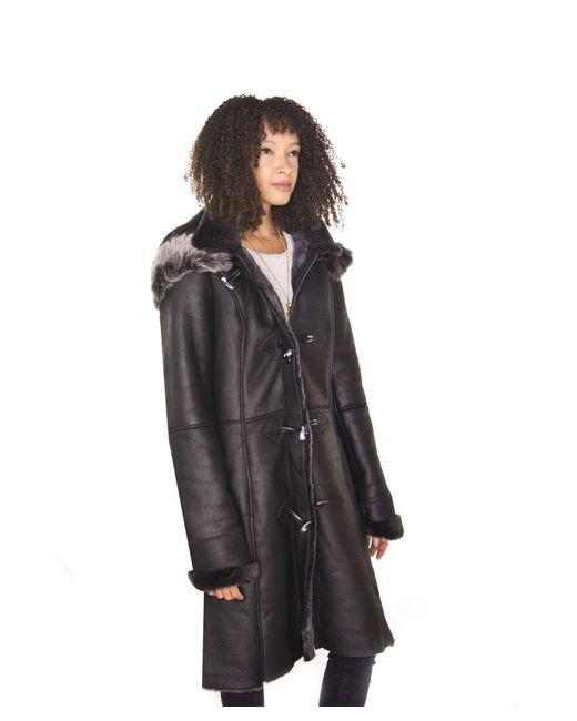 Infinity Leather Elegante bruine bruine suède erino shearling