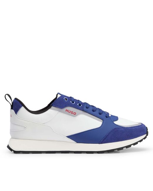 HUGO Icelin Hardlooptrainers Voor In Blauw in het Blue voor heren