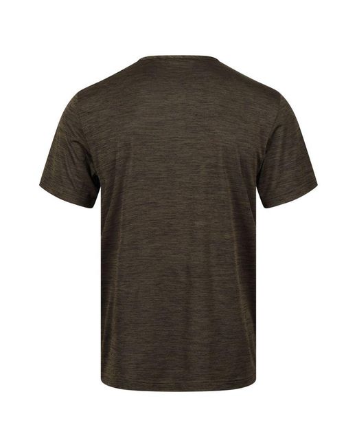 Regatta Black Original Moisture Wicking T-Shirt (Dark Marl) for men