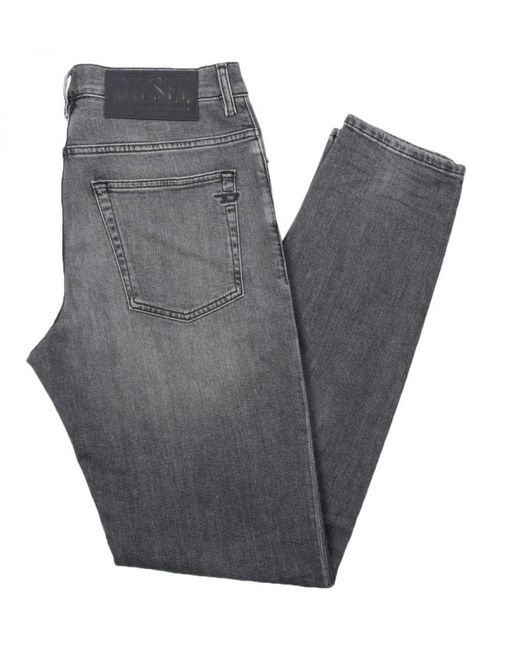 DIESEL Gray Dfining Sustainable Tape Fit Jeans for men