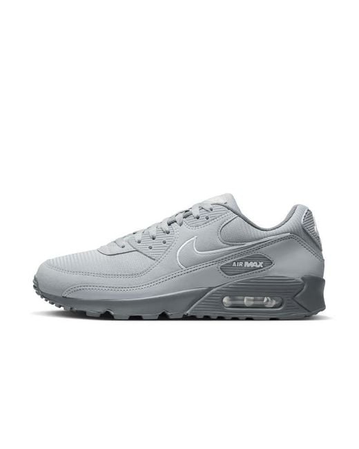 Nike Gray Air Max 90 Trainers Wolf/Cool