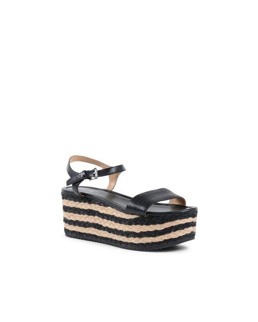 Michael Kors White Platform Sandal Nantucket Leather
