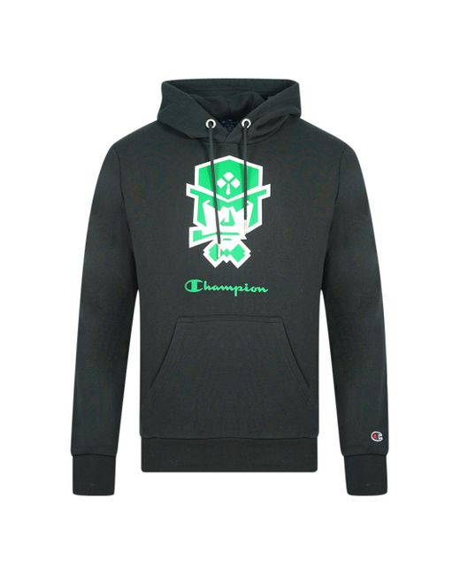 Champion Green Nba2K League Cltx Logo Hoodie Cotton for men