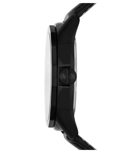 ARMANI EXCHANGE Black Banks Watch Ax7147Set Leather (Archived) for men