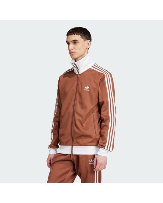Adidas Originals Brown Adicolor Classics Beckenbauer Track Top for men