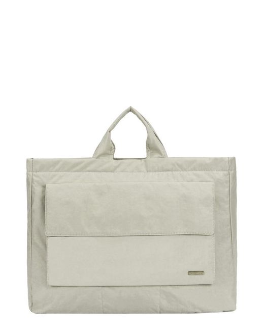 Smith & Canova Gray Landscape Nylon Tote
