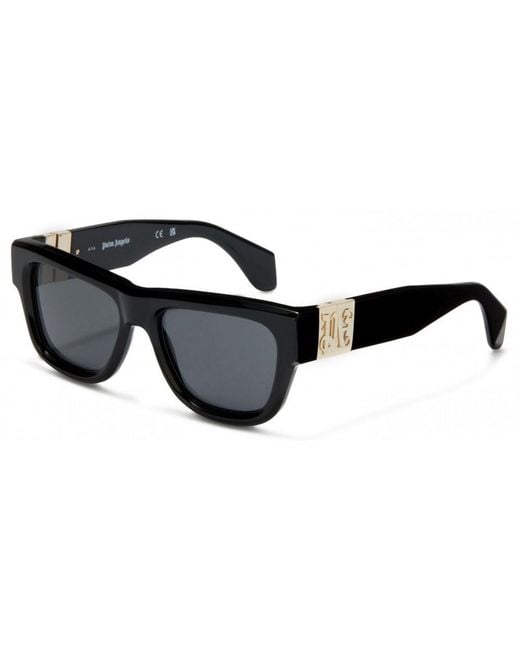 Palm Angels Black Accessories Magnolia Cat Eye Sunglasses for men