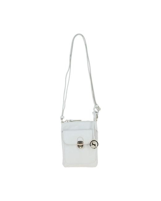 Ashwood Leather White Real Crossbody Bag