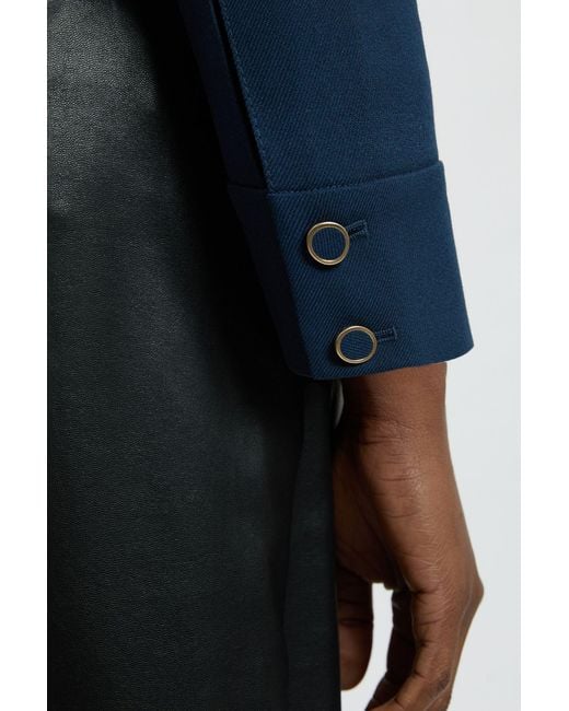 Karen Millen Blue Trim Contrast Tailored Jacket