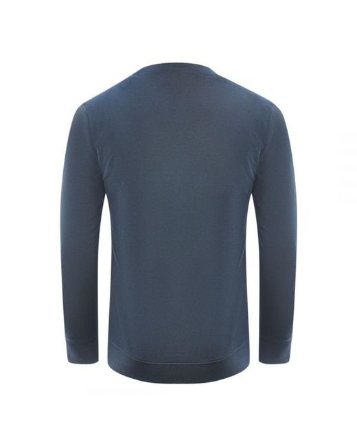 Class Roberto Cavalli Blue Piercing Snake Logo Sweatshirt for men