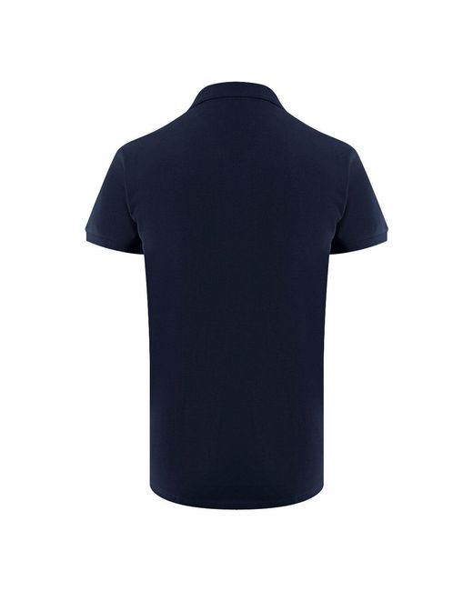 Ice Iceberg Blue Triangle Logo Polo Shirt Cotton for men