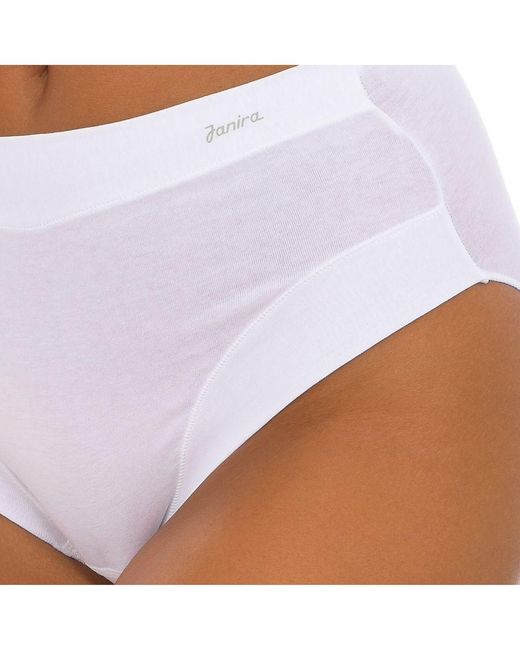 Janira White Fresh Tanga Panties Elastic And Tight Fabric 1031394