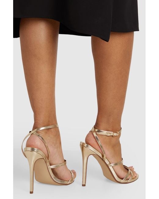 Boohoo Black Wide Fit Skinny Strap Strappy Stiletto Heels