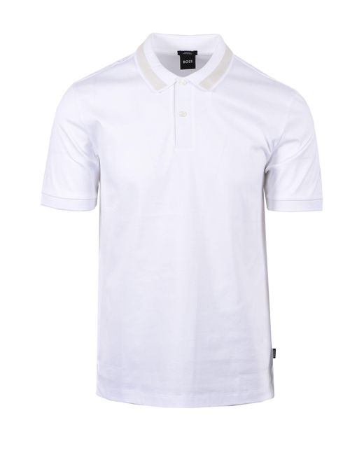 Boss White H-Phillipson 199 Polo Shirt Cotton for men