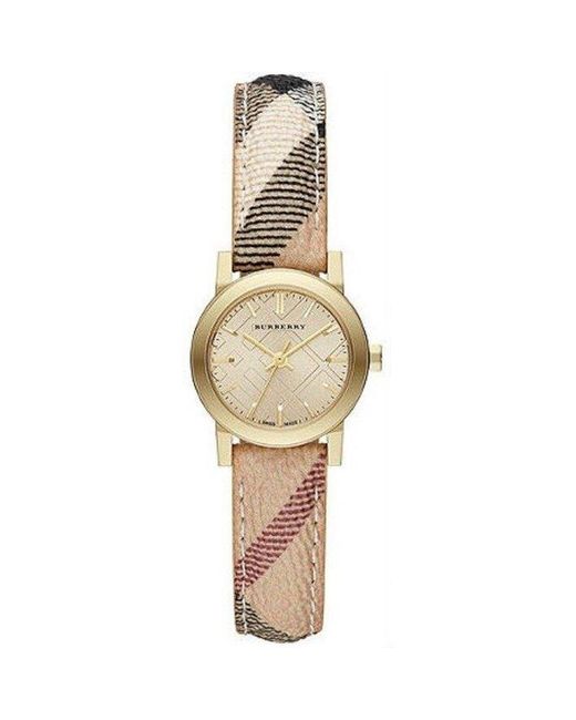 Burberry Metallic Bu9219 Dial Haymarket Check Strap Watch