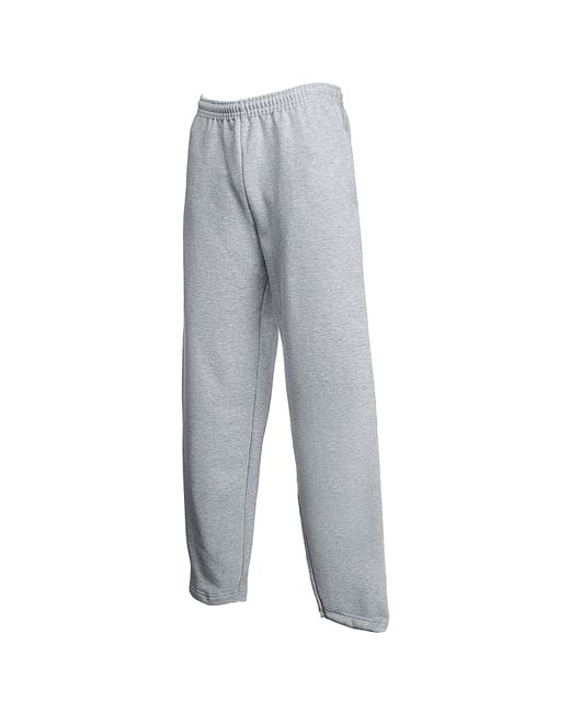 Fruit Of The Loom Gray Open Hem Jog Pants Jogging Bottoms for men