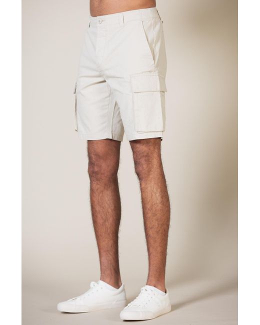 French Connection Natural Cotton Cargo Shorts for men