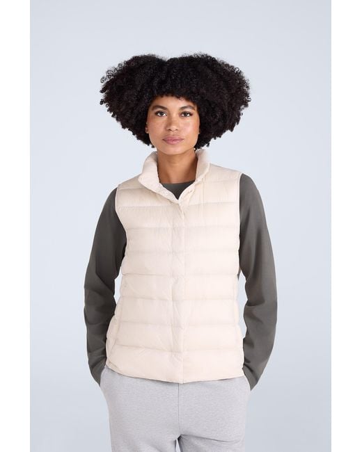 Mountain Warehouse Black Lightweight Down Gilet Water Resistant Sleeveless Body Warmer Jacket Polyamide