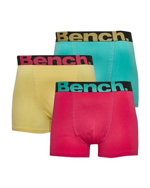 Bench Green Kenneth 3Pk Boxer Shorts for men