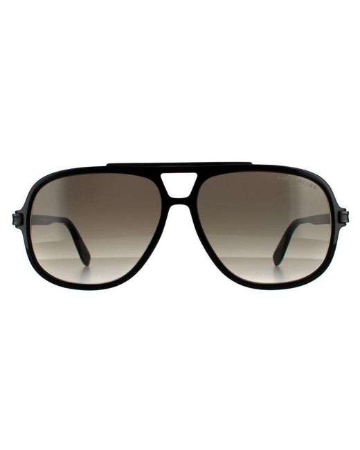 Marc Jacobs Black Aviator Gradient Sunglasses for men