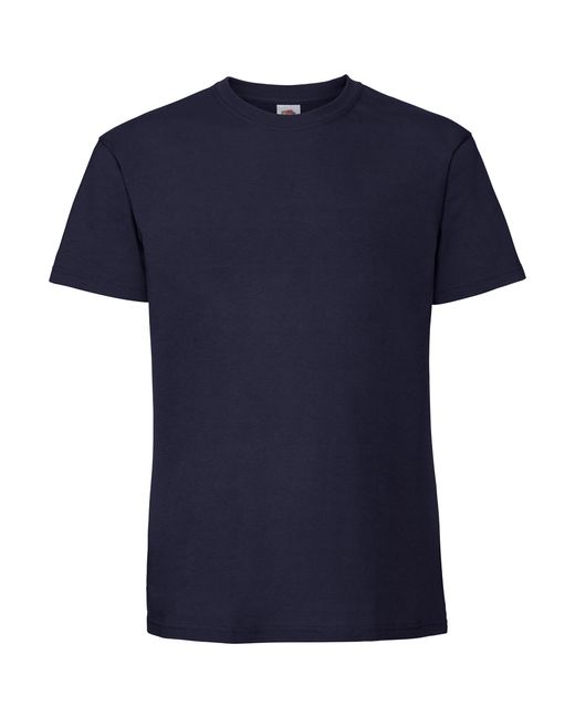 Fruit Of The Loom Blue Iconic 195 Ringspun Premium Tshirt Cotton for men