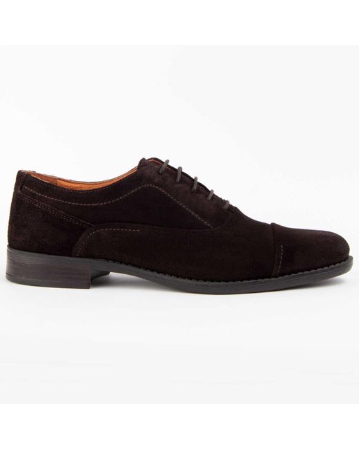 Purapiel Black Oxford Shoe Dario Leather for men