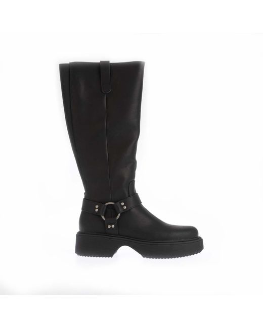 Rocket Dog Black Becca Platform Knee High Boots