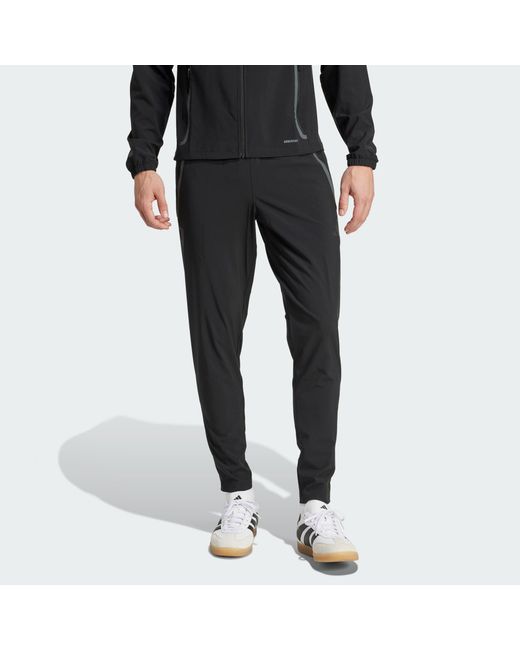 Adidas Originals Black Juventus Tiro 25 Competition Vis Tech Travel Pants for men