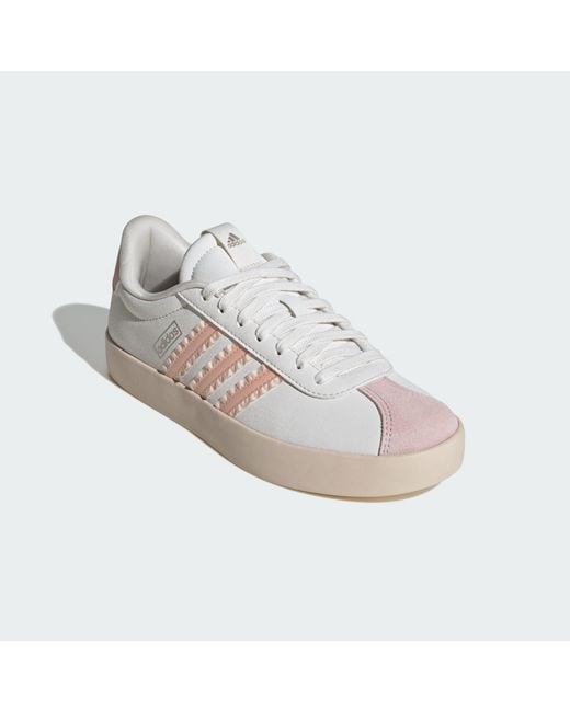 Adidas White Vl Court 3.0 Shoes