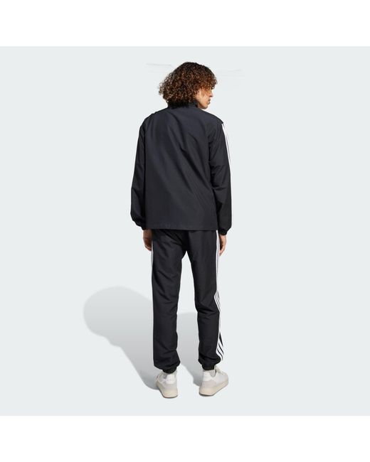 Adidas Black 3-Stripes Woven Tracksuits for men