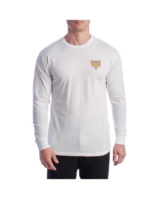 Vans Think Happy Ls Vn0007djwht Herren Langarm T-shirt in het Gray voor heren