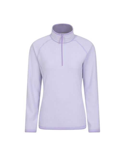 Mountain Warehouse Purple Ladies Montana Half Zip Fleece Top