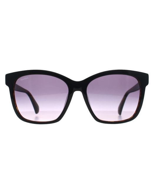 Max Mara Brown Square Tortoise Smoke Gradient Mm0042 Logo9