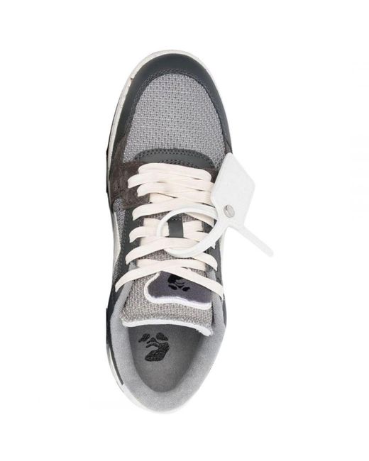 Off-White c/o Virgil Abloh White Off- Out Of Office Slim Dark Sneakers for men