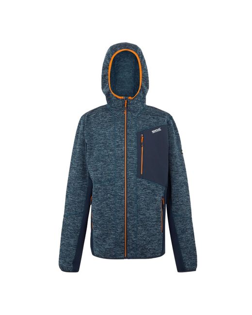 Regatta Blue Alven Full Zip Fleece Jacket (Moonlight Denim/ Marl) for men