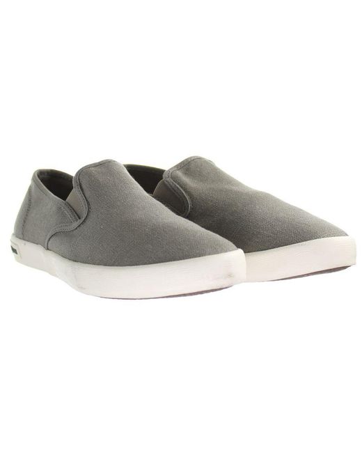 Seavees Black Baja Slip On Standard Shoes for men