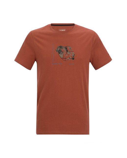 Regatta Orange Breezed Mountain Flow T-Shirt (Brick) for men